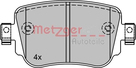 Metzger 1170792 - Bremžu uzliku kompl., Disku bremzes autodraugiem.lv