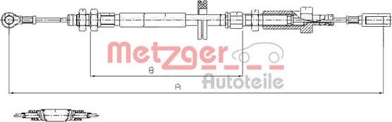 Metzger 1171.7 - Trose, Stāvbremžu sistēma autodraugiem.lv