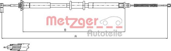 Metzger 12.0704 - Trose, Stāvbremžu sistēma autodraugiem.lv