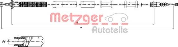 Metzger 12.0721 - Trose, Stāvbremžu sistēma autodraugiem.lv