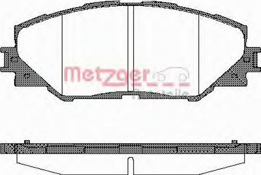 Metzger 1234.00 - Bremžu uzliku kompl., Disku bremzes autodraugiem.lv