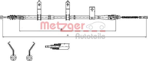 Metzger 17.6031 - Trose, Stāvbremžu sistēma autodraugiem.lv