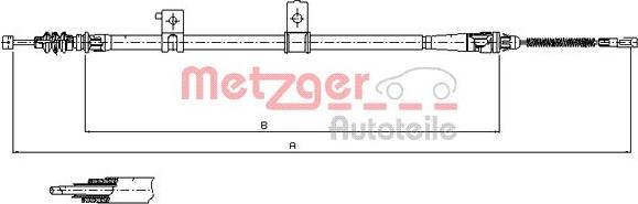 Metzger 17.6032 - Trose, Stāvbremžu sistēma autodraugiem.lv