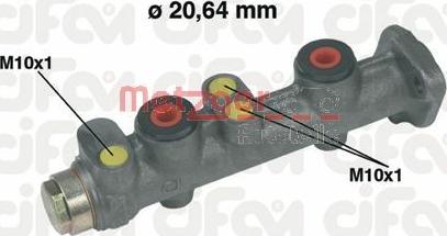 Metzger 202-066 - Galvenais bremžu cilindrs autodraugiem.lv