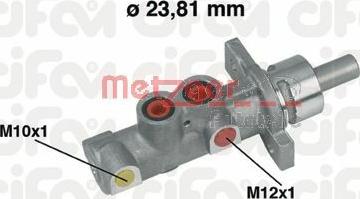 Metzger 202-358 - Galvenais bremžu cilindrs autodraugiem.lv