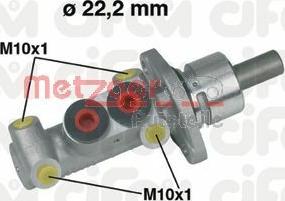 Metzger 202-302 - Galvenais bremžu cilindrs autodraugiem.lv