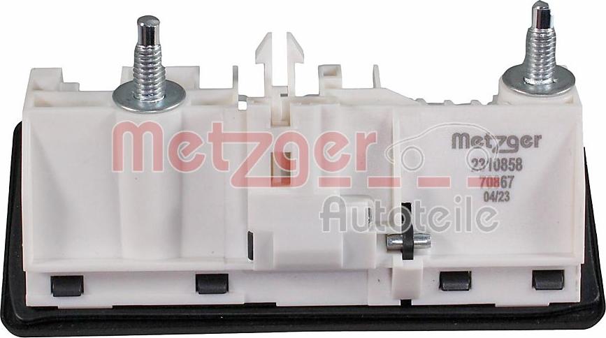 Metzger 2310858 - Aizmugurējo durvju rokturis autodraugiem.lv