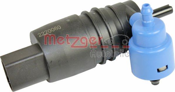 Metzger 2220060 - Ūdenssūknis, Stiklu tīrīšanas sistēma autodraugiem.lv
