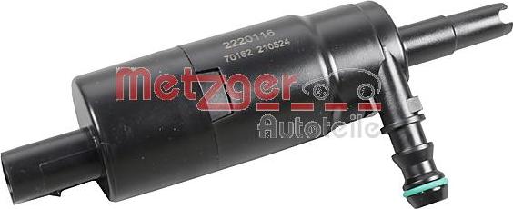 Metzger 2220116 - Ūdenssūknis, Lukturu tīrīšanas sistēma autodraugiem.lv