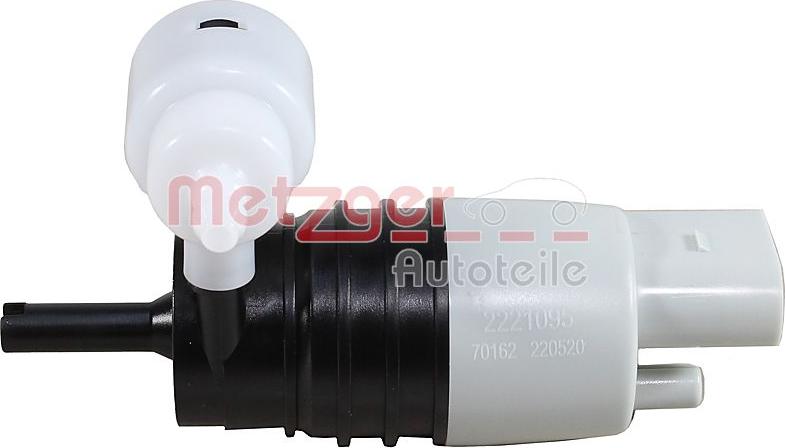 Metzger 2221095 - Ūdenssūknis, Stiklu tīrīšanas sistēma autodraugiem.lv