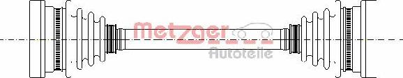 Metzger 7210026 - Piedziņas vārpsta autodraugiem.lv