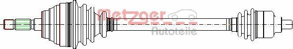 Metzger 7210027 - Piedziņas vārpsta autodraugiem.lv