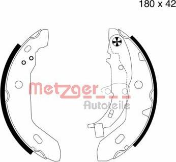 Metzger MG 713 - Bremžu loku komplekts autodraugiem.lv