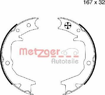 Metzger MG 992 - Bremžu loku kompl., Stāvbremze autodraugiem.lv