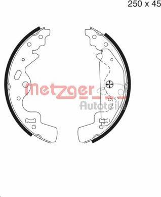 Metzger MG 986 - Bremžu loku komplekts autodraugiem.lv