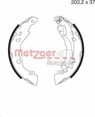 Metzger MG 982 - Bremžu loku komplekts autodraugiem.lv