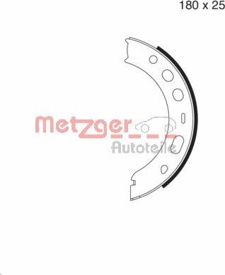 Metzger MG 979 - Bremžu loku kompl., Stāvbremze autodraugiem.lv