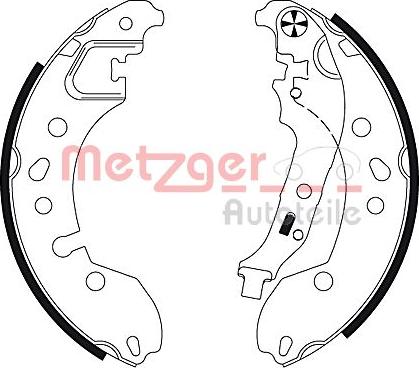 Metzger MG 130 - Bremžu loku komplekts autodraugiem.lv