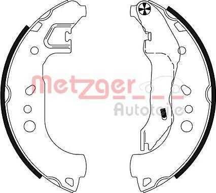 Metzger MG 132 - Bremžu loku komplekts autodraugiem.lv