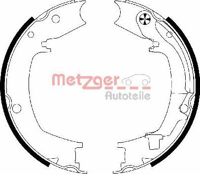 Metzger MG 204 - Bremžu loku kompl., Stāvbremze autodraugiem.lv