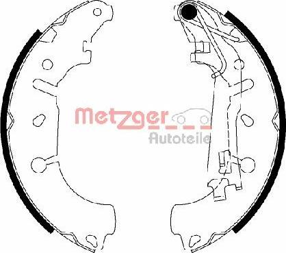 Metzger MG 201 - Bremžu loku komplekts autodraugiem.lv