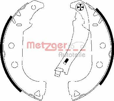 Metzger MG 766 - Bremžu loku komplekts autodraugiem.lv