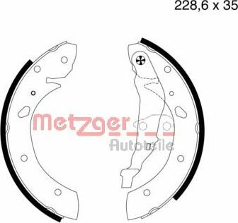 Metzger MG 708 - Bremžu loku komplekts autodraugiem.lv