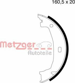 Metzger MG 780 - Bremžu loku kompl., Stāvbremze autodraugiem.lv