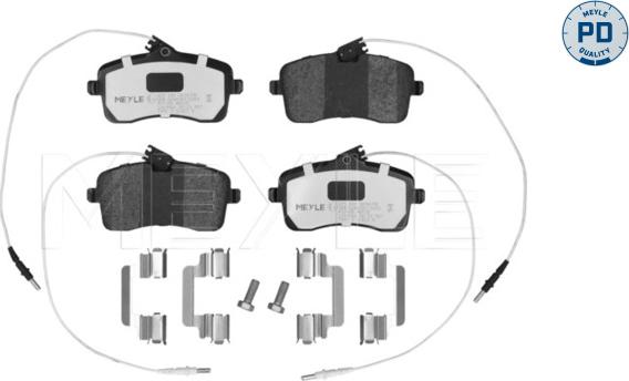 Meyle 025 241 3418/PD - Bremžu uzliku kompl., Disku bremzes autodraugiem.lv