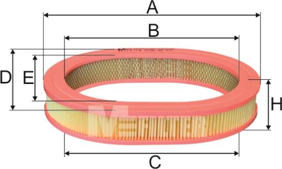 Mfilter A 285 - Gaisa filtrs autodraugiem.lv