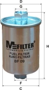 Mfilter BF 09 - Degvielas filtrs autodraugiem.lv