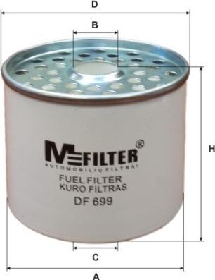 Mfilter DF 699 - Degvielas filtrs autodraugiem.lv