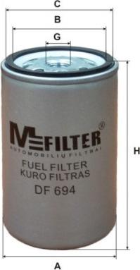 Mfilter DF 694 - Degvielas filtrs autodraugiem.lv