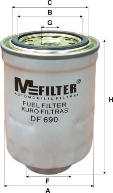 Mfilter DF 690 - Degvielas filtrs autodraugiem.lv