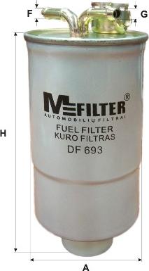 Mfilter DF 693 - Degvielas filtrs autodraugiem.lv