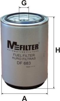 Mfilter DF 683 - Degvielas filtrs autodraugiem.lv