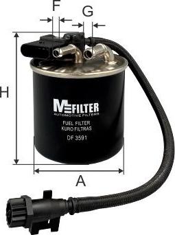 Mfilter DF 3591 - Degvielas filtrs autodraugiem.lv
