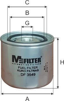 Mfilter DF 3549 - Degvielas filtrs autodraugiem.lv