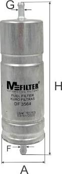 Mfilter DF 3564 - Degvielas filtrs autodraugiem.lv