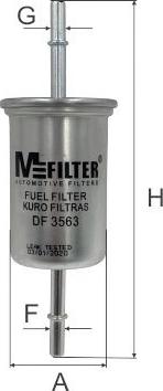Mfilter DF 3563 - Degvielas filtrs autodraugiem.lv