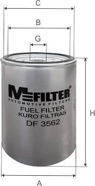 Mfilter DF 3562 - Degvielas filtrs autodraugiem.lv