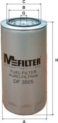 Mfilter DF 3505 - Degvielas filtrs autodraugiem.lv