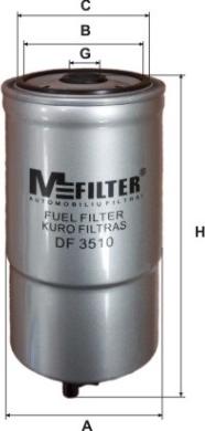 Mfilter DF 3510 - Degvielas filtrs autodraugiem.lv