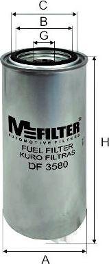 Mfilter DF 3580 - Degvielas filtrs autodraugiem.lv