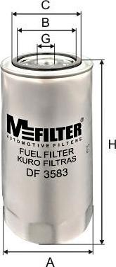 Mfilter DF 3583 - Degvielas filtrs autodraugiem.lv