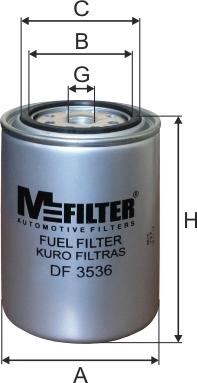 Mfilter DF 3536 - Degvielas filtrs autodraugiem.lv