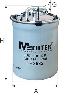 Mfilter DF 3532 - Degvielas filtrs autodraugiem.lv