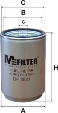 Mfilter DF 3521 - Degvielas filtrs autodraugiem.lv