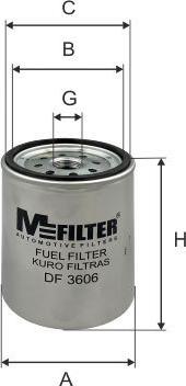 Mfilter DF 3606 - Degvielas filtrs autodraugiem.lv