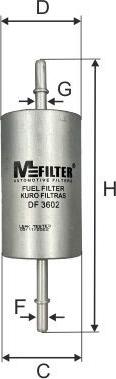 Mfilter DF 3602 - Degvielas filtrs autodraugiem.lv
